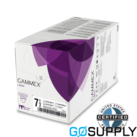 GAMMEX - LATEX STANDARD SIZE 6.5LATEX SURGICAL STERILE GLOVE - Size 6.5 - Pack 50