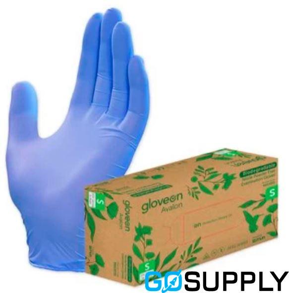 GLOVEON AVALON NITRILE EXAM GLOVES - Size: Small Feature: Biodegradable Material: Nitrile