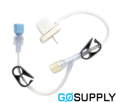 Gripper Plus SAFETY PORT (22g · 25mm · ACCESS NEEDLE EXT TUBING GRIP with Y-SITE)