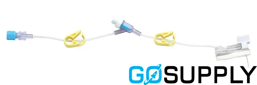 Gripper Plus SAFETY PORT (22g · 25mm · ACCESS NEEDLE EXT TUBING GRIP with Y-SITE)