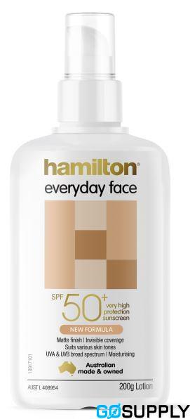 HAMILTON EVERYDAY FACE LOTION - SPF: 50+ Volume: 200GM Packaging: Pump Bottle