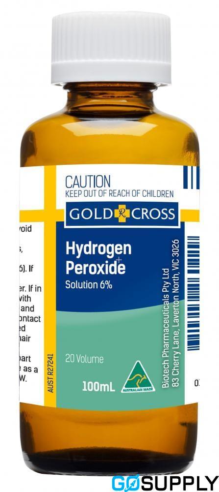 HYDROGEN PEROXIDE - Brand: Gold Cross Volume: 100ML Concentration: 6%