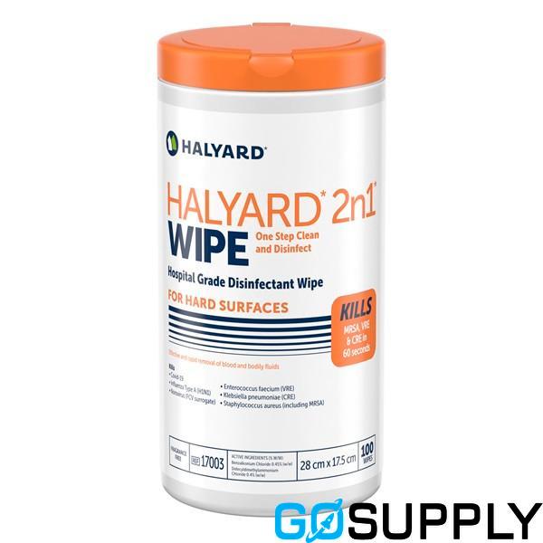 Halyard 2 in 1 Hospital Grade Wipes