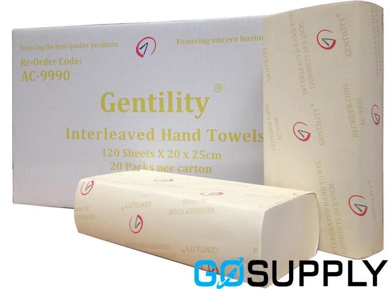 Hand Towel 20x25cm 120 sheets Carton (20 packs)