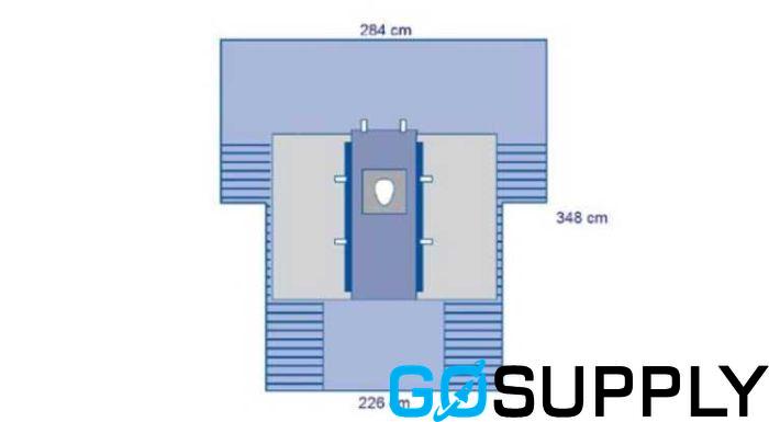 Hip T-Shaped Surgical Drape, Without Pouch