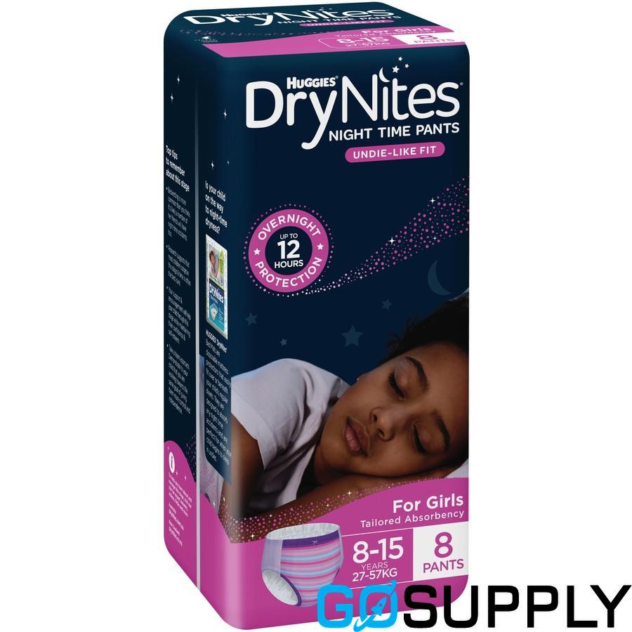 Huggies DryNites Night Time Pants for Girls 8-15 Years (27-57kg)