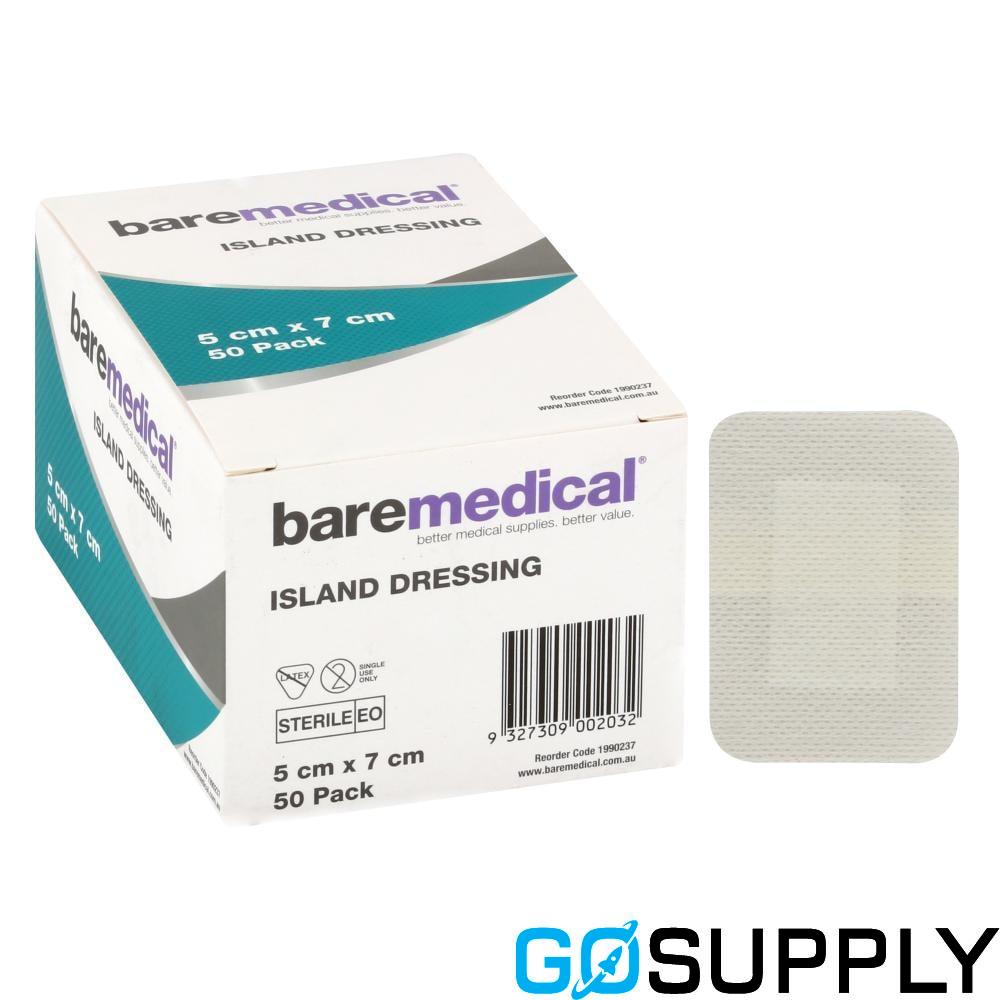 ISLAND DRESSING STERILE - Size: 5CM X 7CM