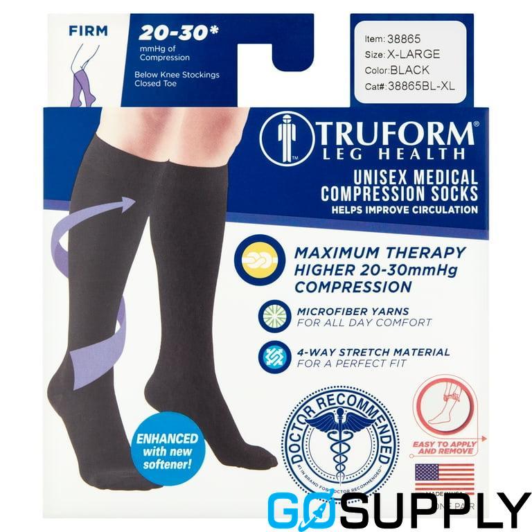 JOBST FORMEN CS - Size: Large Color: Black Compression Level: 20-30 mmHg