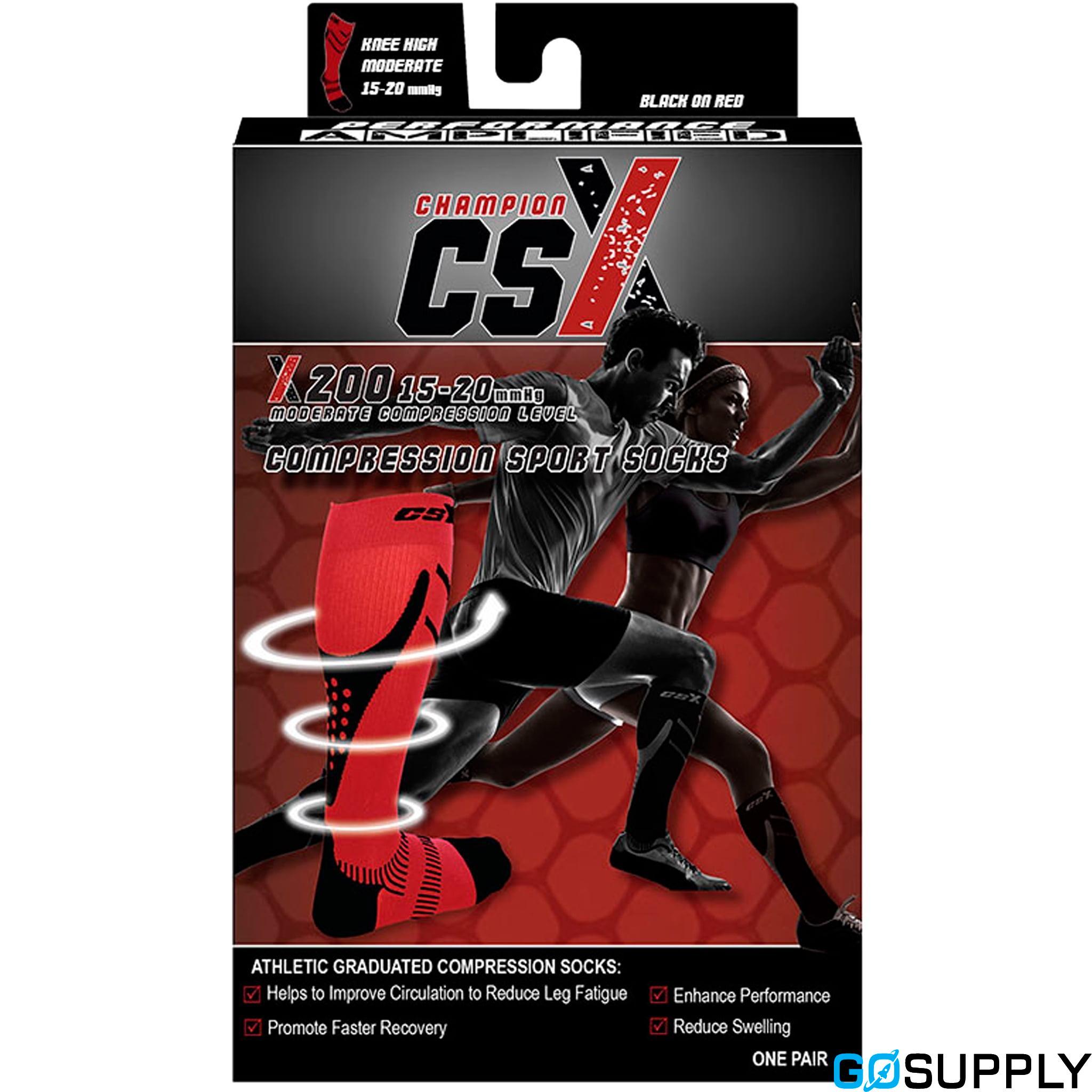 JOBST FORMEN CS - Size: Medium Color: Black Compression Level: 15-20 mmHg