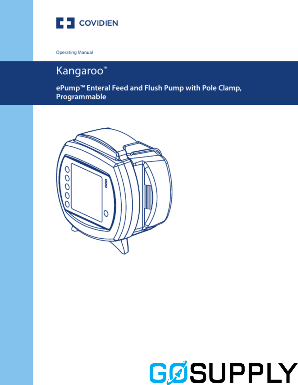 Kangaroo ePump Enteral Feeding Pump - Includes: Pole Clamp