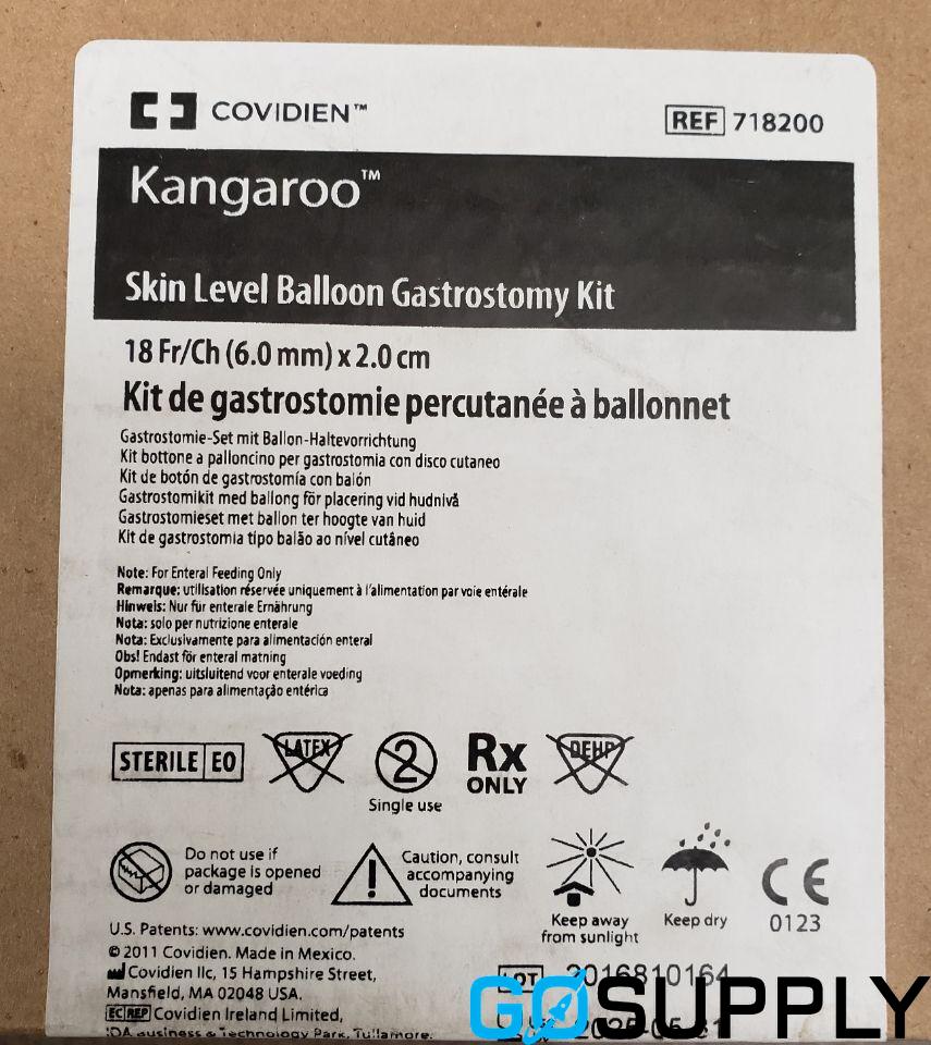 Kangaroo skin level balloon gastrostomy kits
