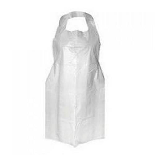 APRON DISPOSABLE - Colour: WHITE Size: 71 X 117CM Material: LDPE Pack Size: 100