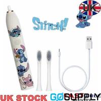 Lilo & Stitch Ultrasonic Electric Toothbrush Cartoon Charging With 2 Brush Heads