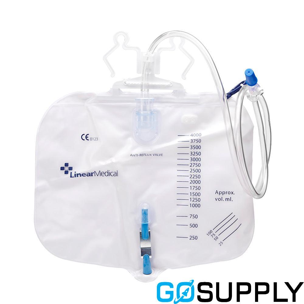 Linear Medical Drainage Bag Tear Drop (2000ml · 120cm)