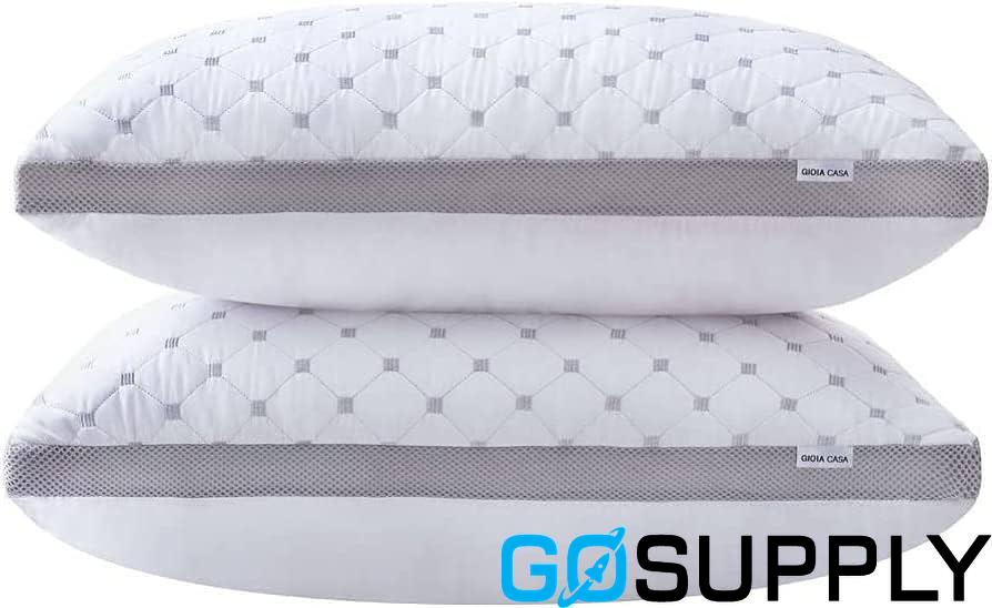 Luxton - Bamboo Pillows, Breathable and Hypoallergenic Pillows - Set of 4 - x1