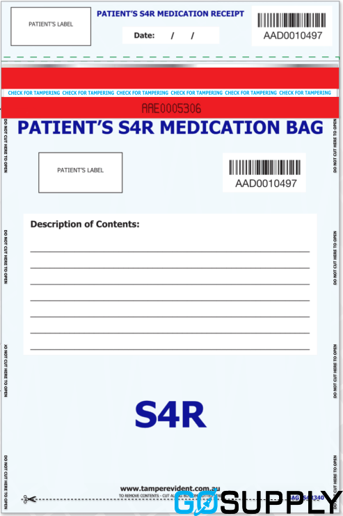 MEDICATION BAG PATIENT - Type: A5 S4R