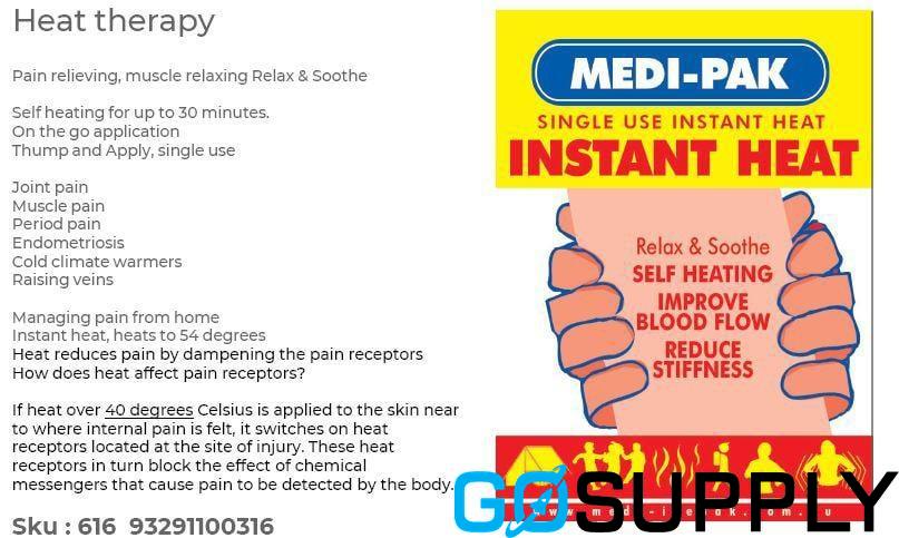 MEDIPAK INSTANT HEAT PACK - Type: Thump and Apply Single Use