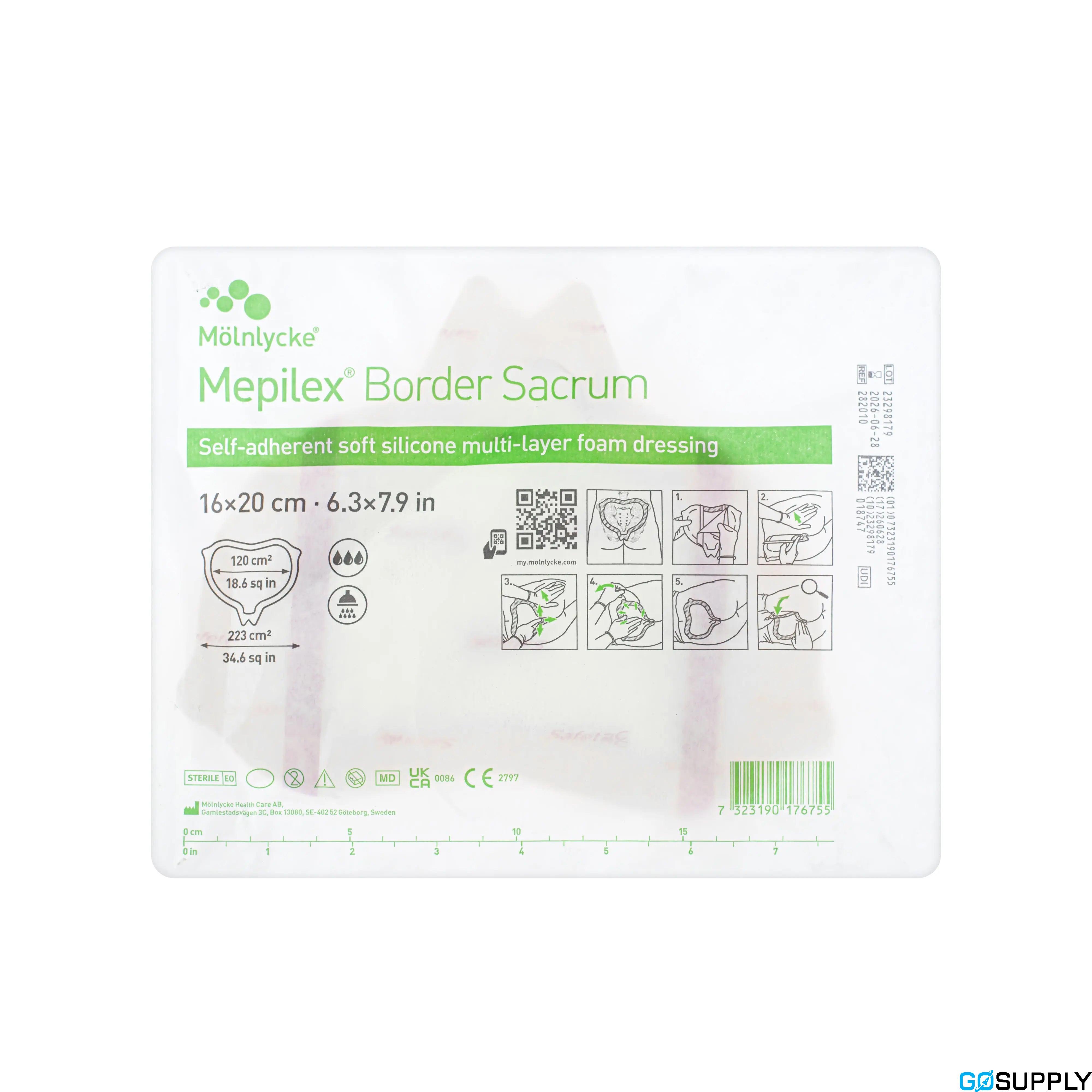 MEPILEX BORDER SACRUM - Size: 16x20cm Quantity: x5