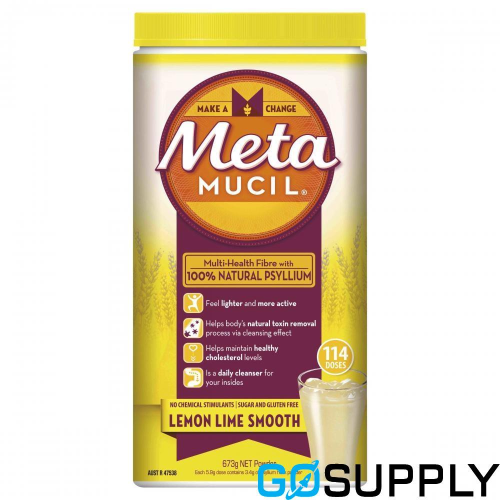 METAMUCIL SMOOTH - Dosage: 114D Weight: 673g Flavour: Lemon Lime