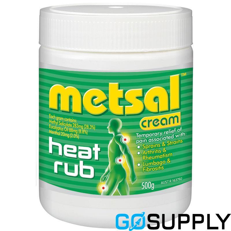 METSAL HEAT RUB CREAM 500G