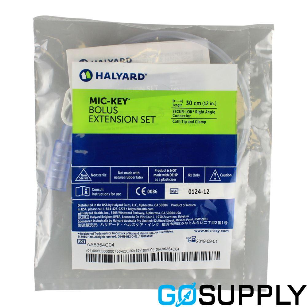 MIC-KEY Bolus Extension Set, Catheter Tip (12 · Right-Angle)