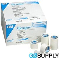 MICROPORE S - Size: 2.5CMX1.3M - Packet (100 Single)