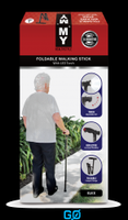 MY WALKING STICK - Feature: FOLDABLE BLCK WITH LED TORCH
