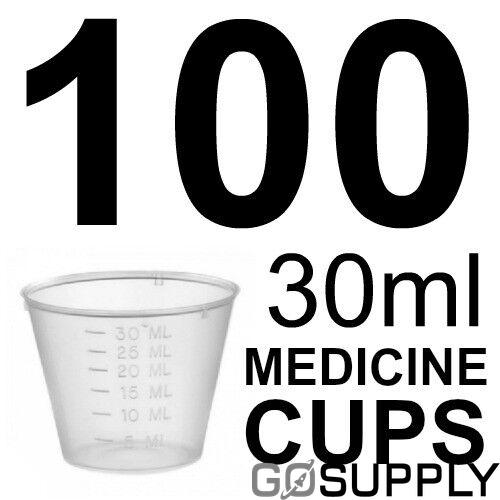 Medicine Cups 30ml, 100 per sleeve