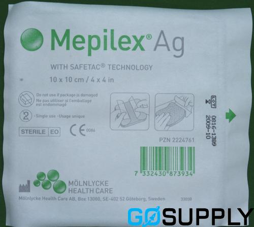 Mepilex AG (Silver) Wound dressing  - Size: 10cm x 10cm