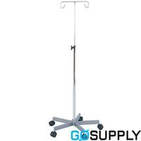 Mobile IV Stand withStainless Steel Base - 2Hook