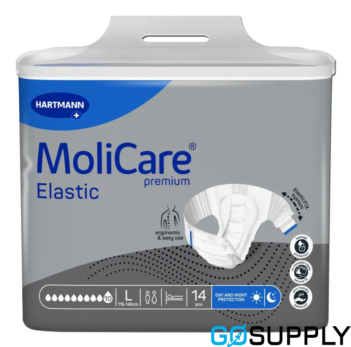 Molicare Premium Elastic - Absorbency: 7D Size: Large Pack: 30x3