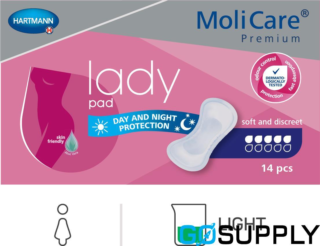 Molicare Premium Lady Pads 5 Drops 430x162mm Female 1029ml