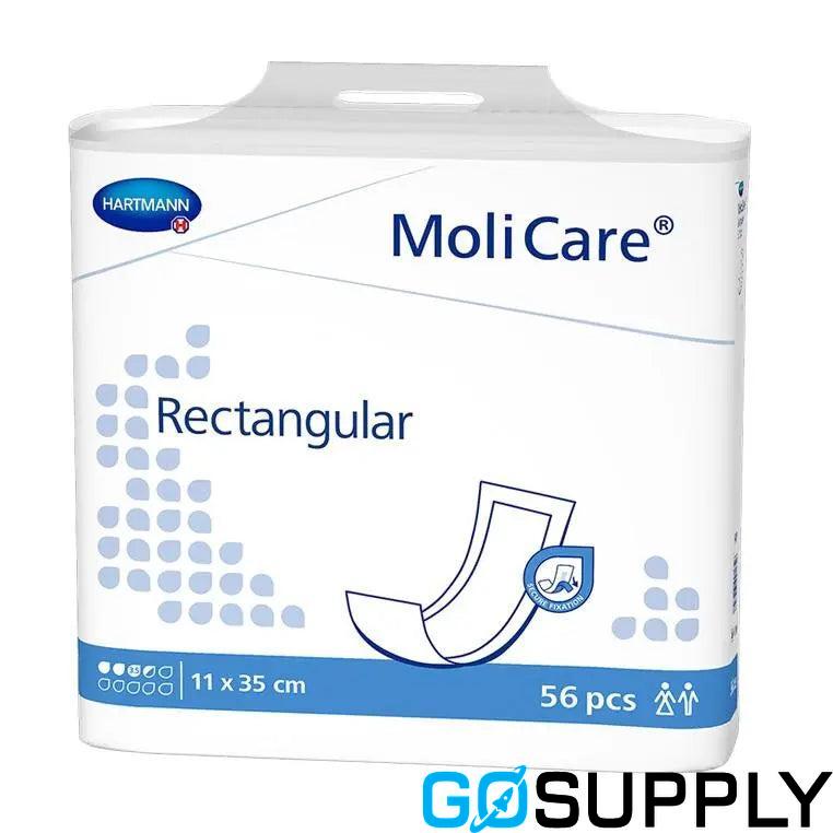 Molicare Rectangular - Absorbency: 3.5 Drops Size: 11x35cm Pack: 56 Carton : x4