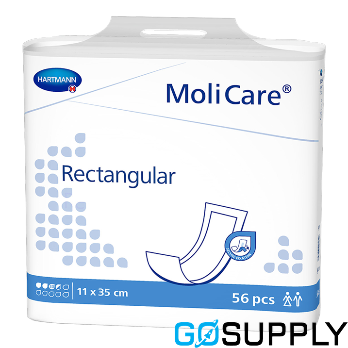 Molicare Rectangular 3.5 Drops 11x35cm x4