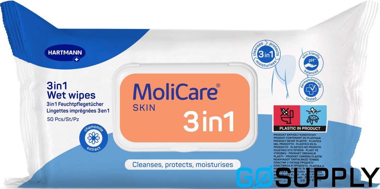 Molicare Skin 3 In 1 Wipes