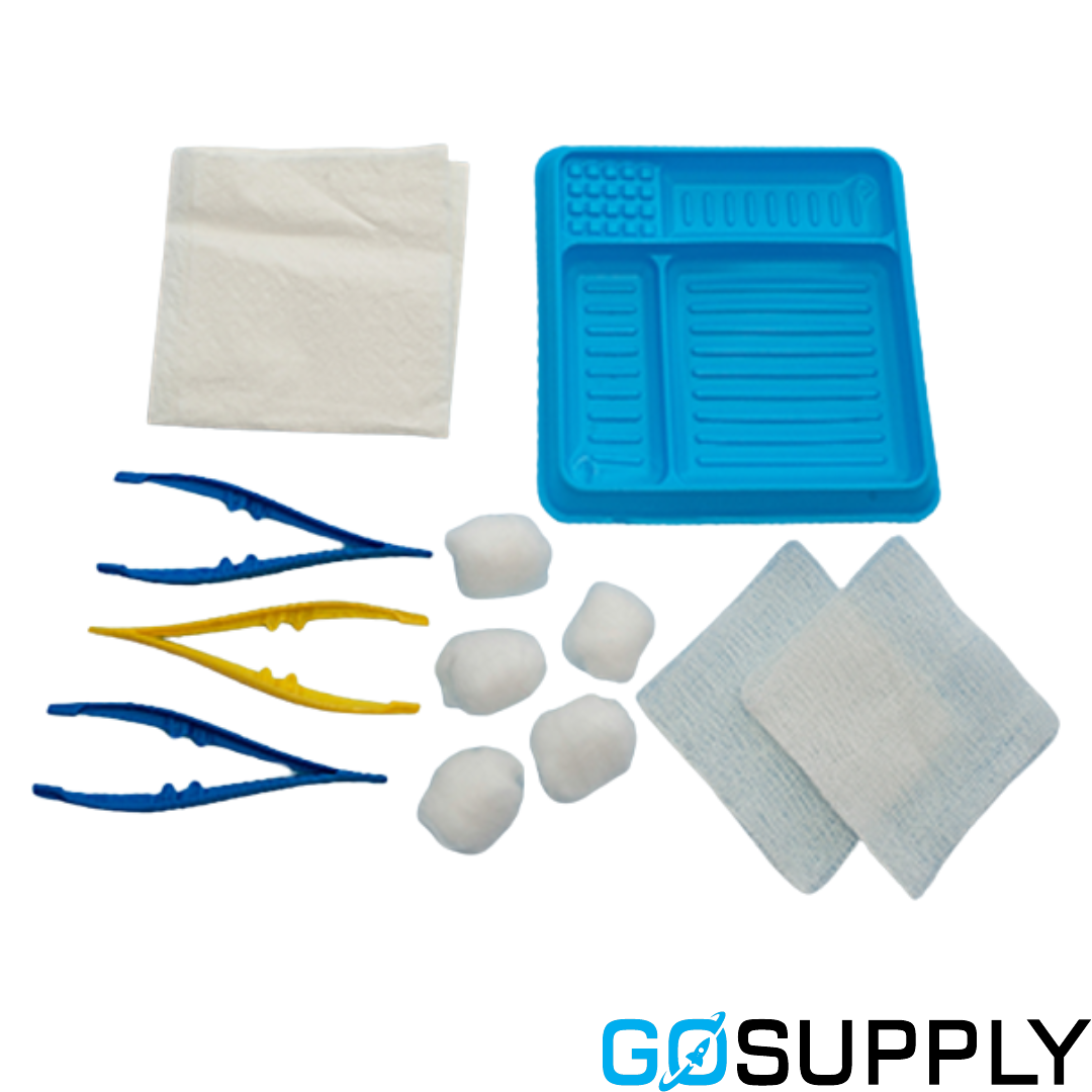 Multigate - Sterile Non Woven Cotton Balls + Dispensers - 50 Packs - x5 + 8 Dispensers