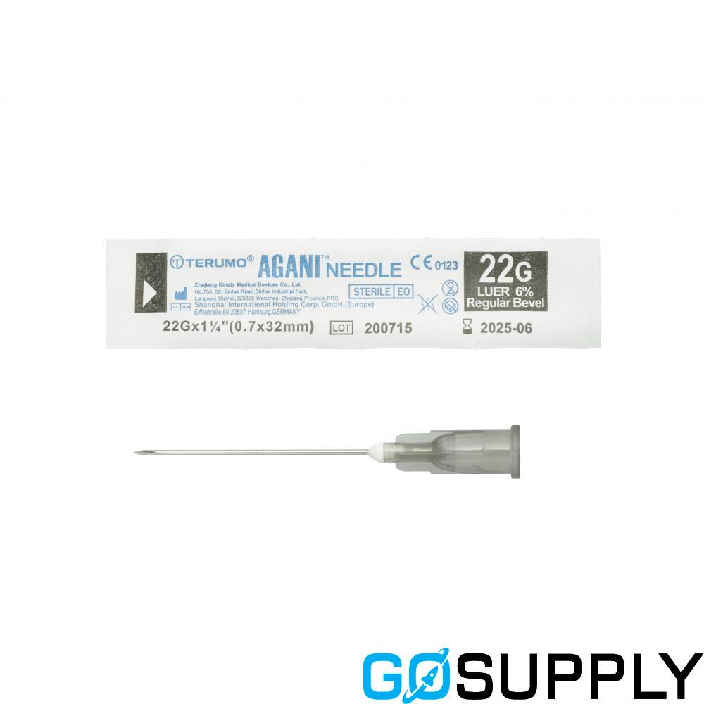 NEEDLE HYPO - Wall: Regular Color: Black Gauge: 22G Length: 32MM
