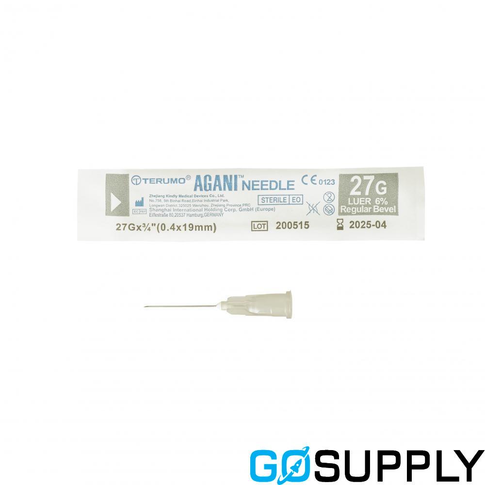 NEEDLE HYPO - Wall: Regular Color: Grey Gauge: 27G Length: 19mm