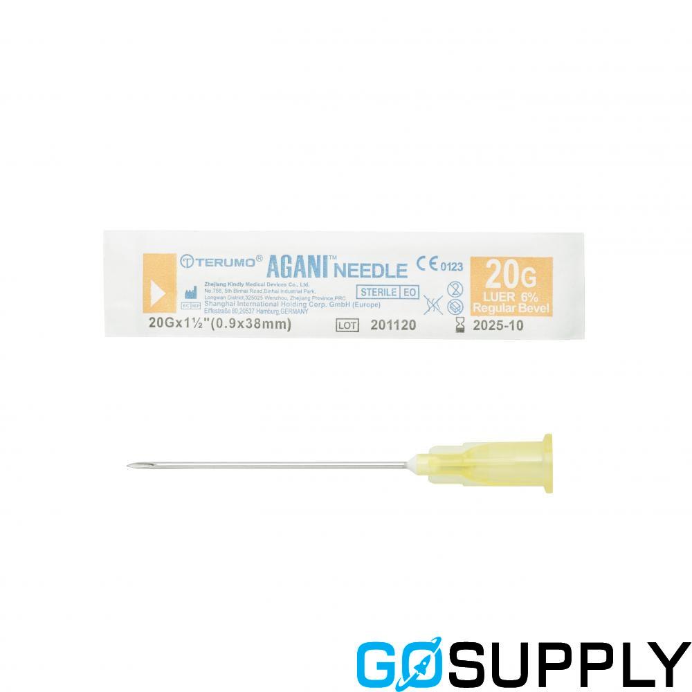 NEEDLE HYPO - Wall: Regular Color: Yellow Gauge: 20G Length: 38MM