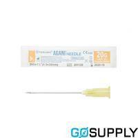 NEEDLE HYPO - Wall: Regular Color: Yellow Gauge: 20G Length: 38MM - Packet (100 Single)