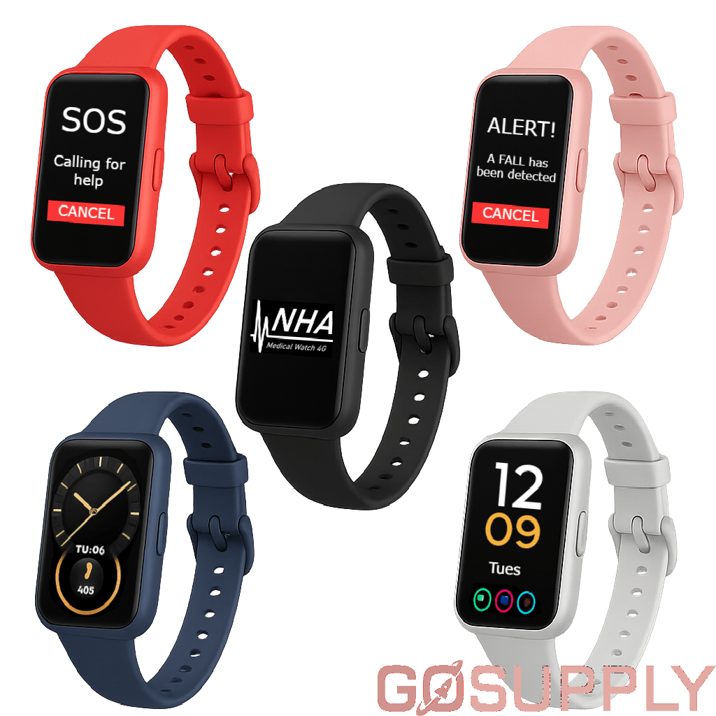 NHA Personal Medical Watch – National Health Australia – 4G Alarm with GPS & Fall Detection