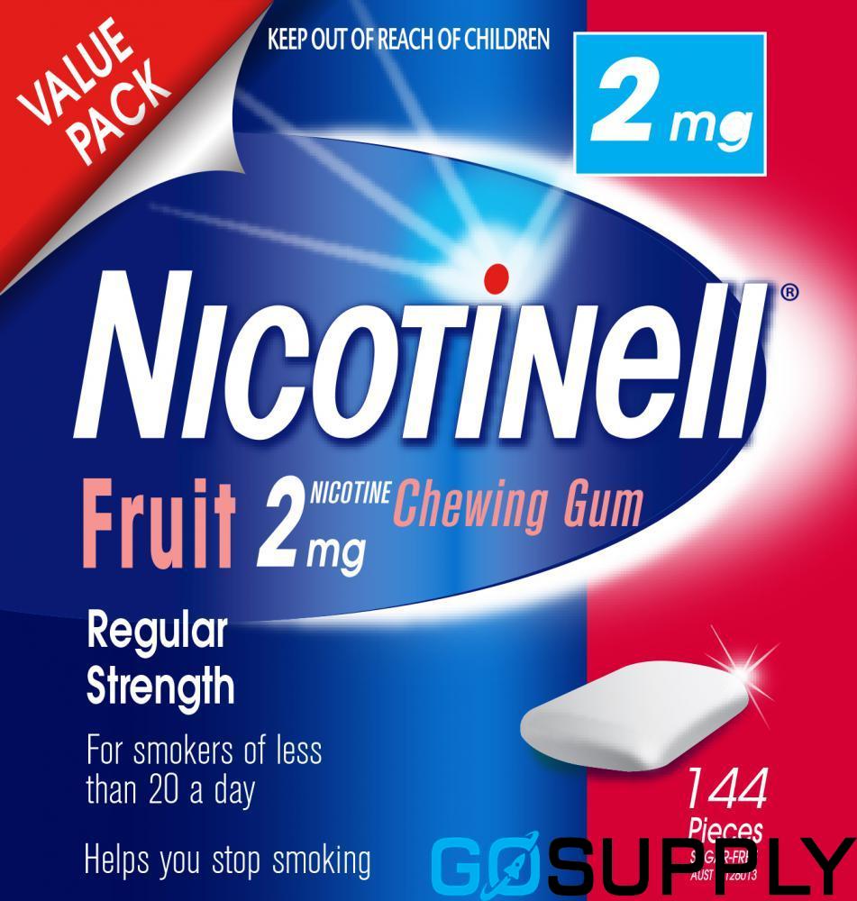 NICOTINELL GUM - Flavour: FRUIT Strength: 2MG
