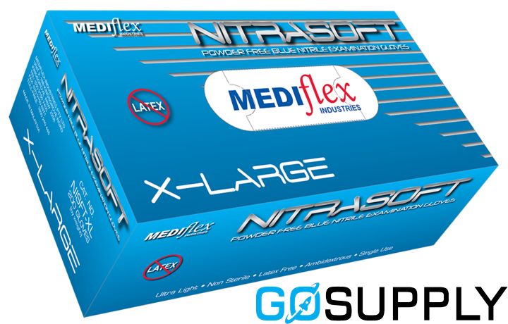 NITRASOFT NITRILE POWDER FREE GLOVES - Size: Extra Large Pack Size: 200