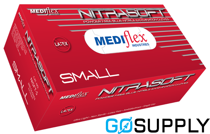 NITRASOFT NITRILE POWDER FREE GLOVES - Size: EXTRA LARGE Quantity: 200