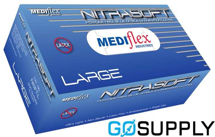 NITRASOFT NITRILE POWDER FREE GLOVES EXTRA LARGE, 200