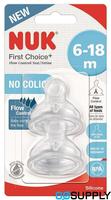 NUK FC FLOW CONTROL TEAT - Age Range: 6-18M