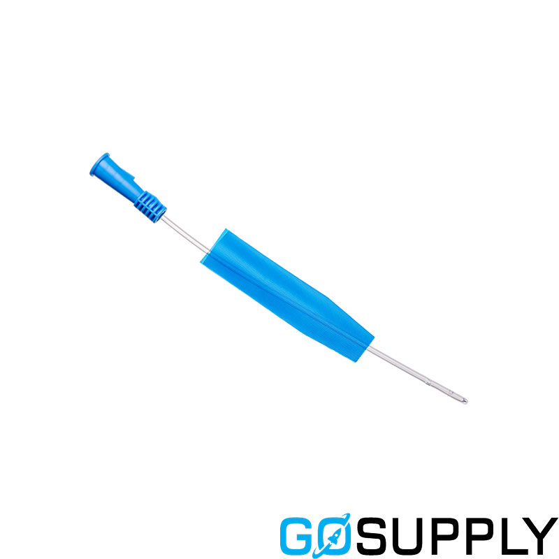 Nelaton Catheter Standard, Blue Sleeve  (8Fr · 20cm)