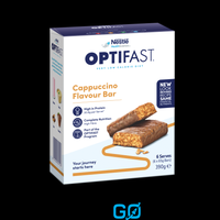 OPTIFAST VLCD BAR - Weight: 65g Flavour: Cappuccino - Carton (12 Packet x 6 Single)