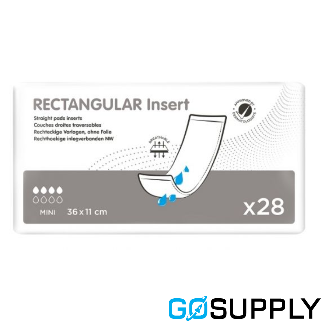 Ontex Rectangular Inserts Incontinence Booster Pad 490 ml (490ml · Mini)