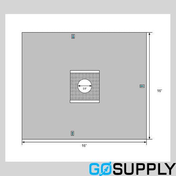 Ophthalmic Drape with Round Aperture